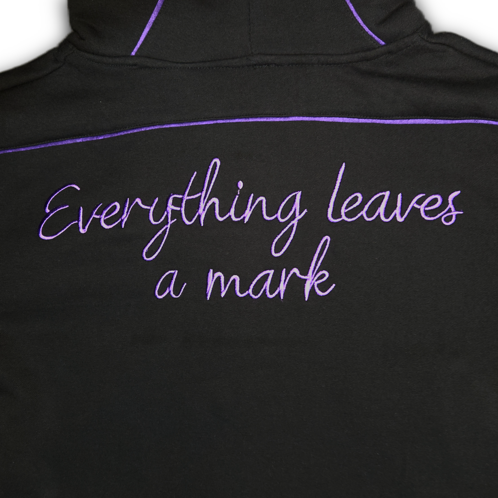 Stained Zipper Hoodie
