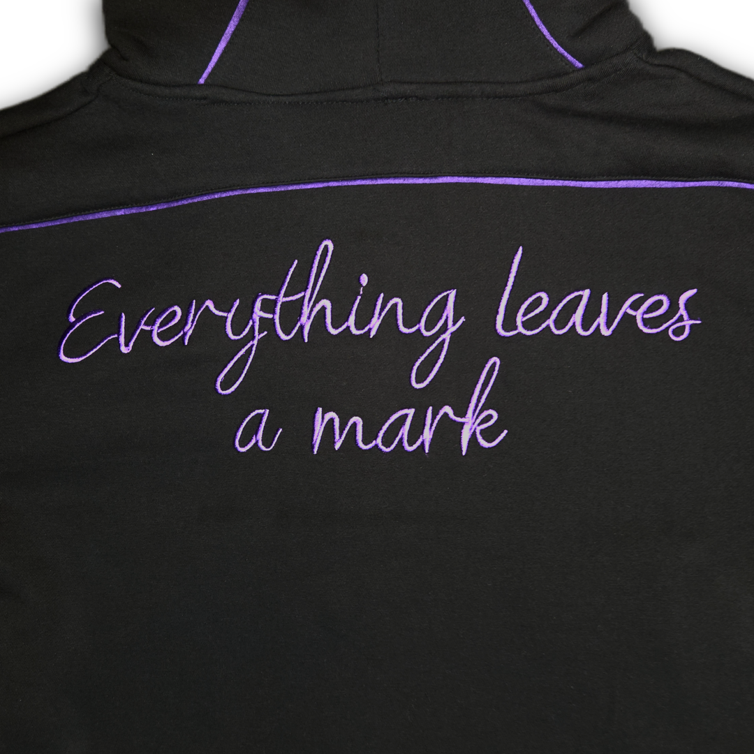 Stained Zipper Hoodie