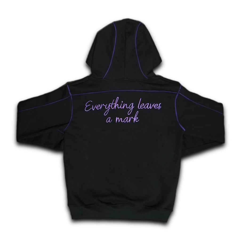 Stained Zipper Hoodie