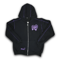 Stained Zipper Hoodie