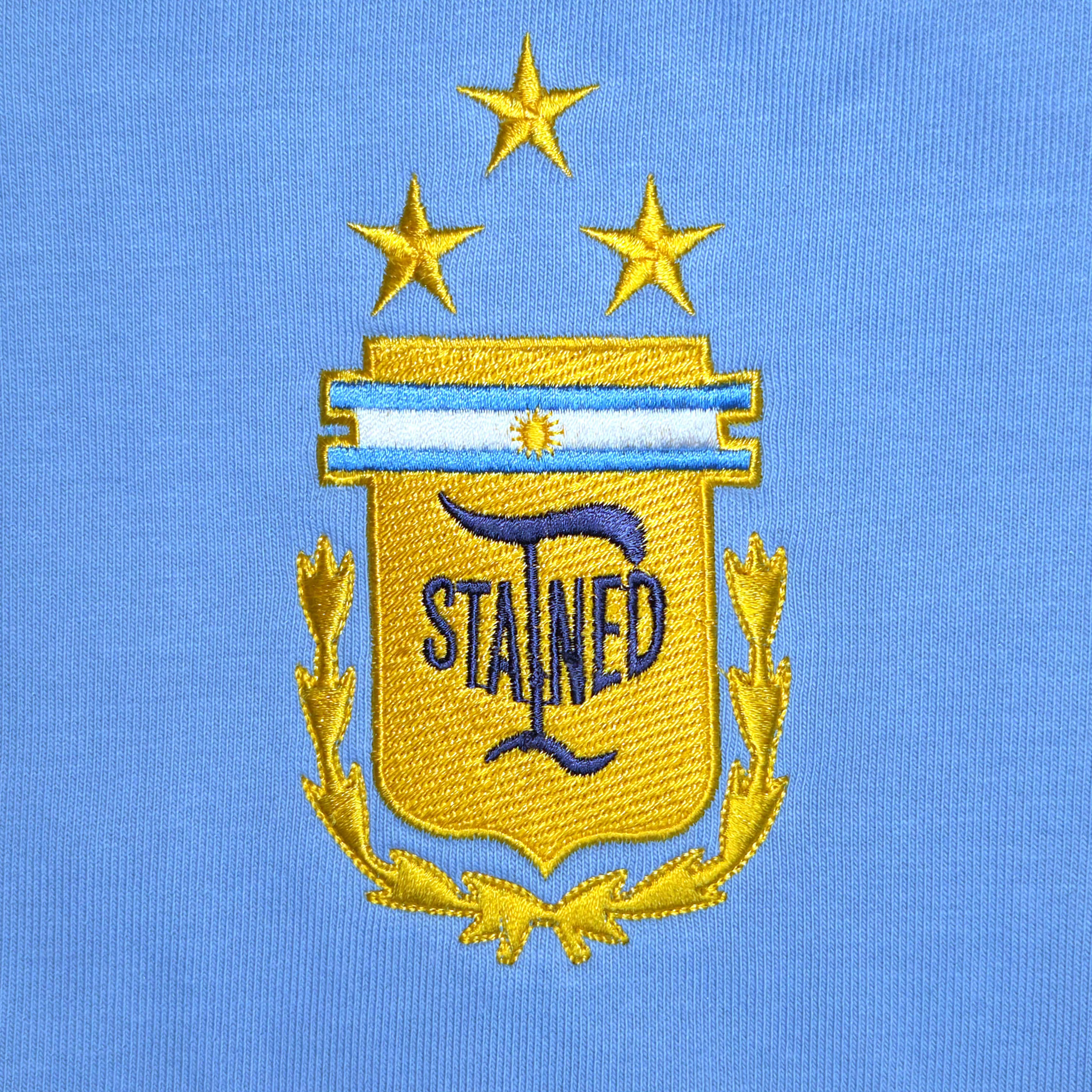 Stained Argentina Zipper Hoodie