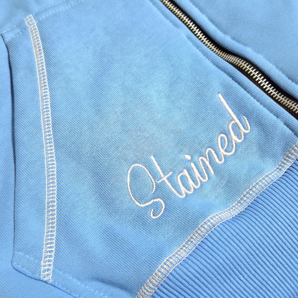 Stained Argentina Zipper Hoodie