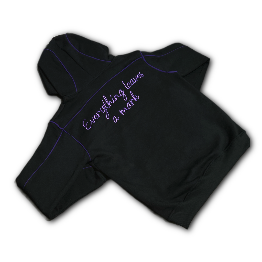 Stained Zipper Hoodie