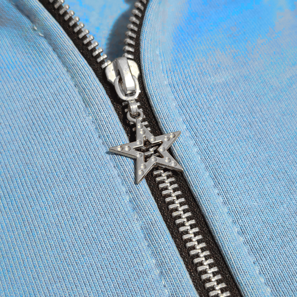 Stained Argentina Zipper Hoodie