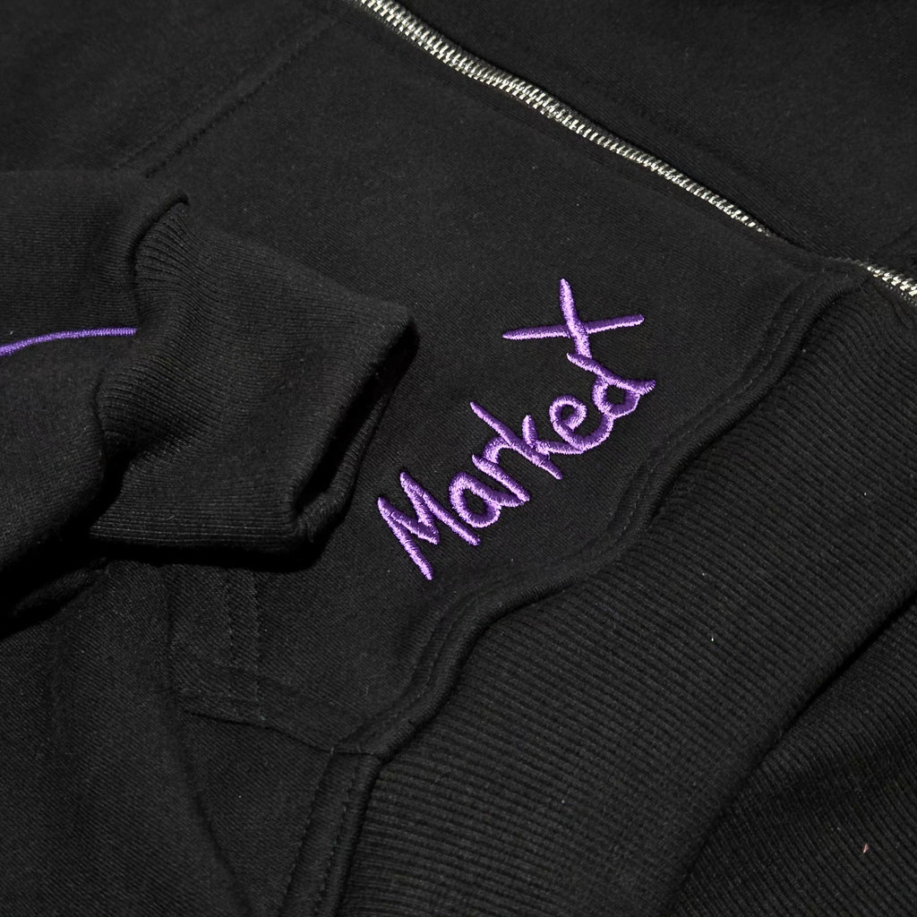 Stained Zipper Hoodie
