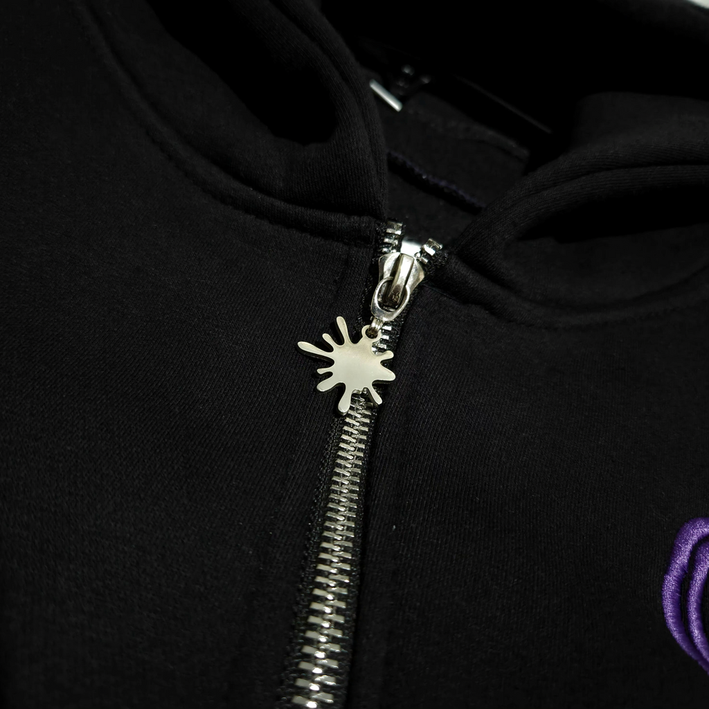 Stained Zipper Hoodie